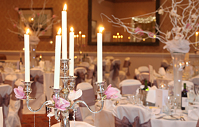 Amazing props to transform your wedding, candles lighting up the table